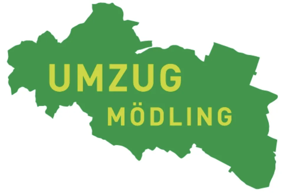 Umriss des Bezirks Mödling: Einzugsgebiet von Umzug Mödling